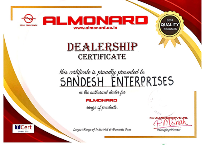Sandesh Enterprises Certification